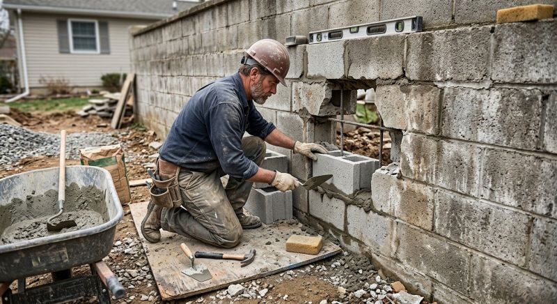Block Wall Repair in Argyle, TX