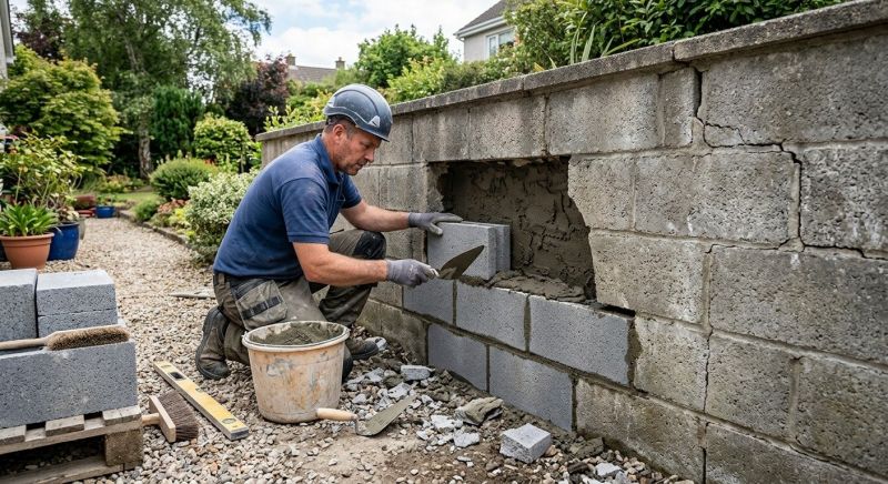 Block Wall Repair in Denton, TX