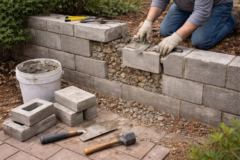 Block Wall Repair in The Colony, TX