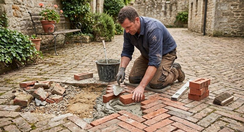 Brick Flatwork Repair in Arlington, TX