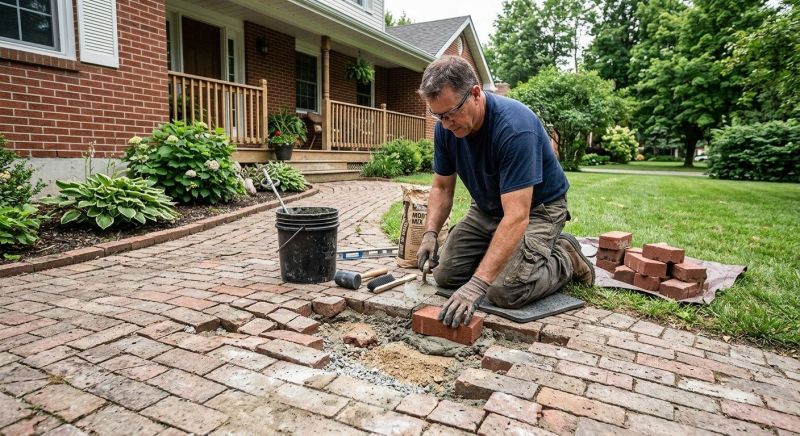 Brick Flatwork Repair in Fort Worth, TX