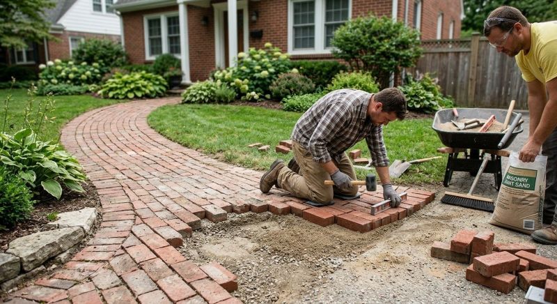 Brick Flatwork Repair in Keller, TX