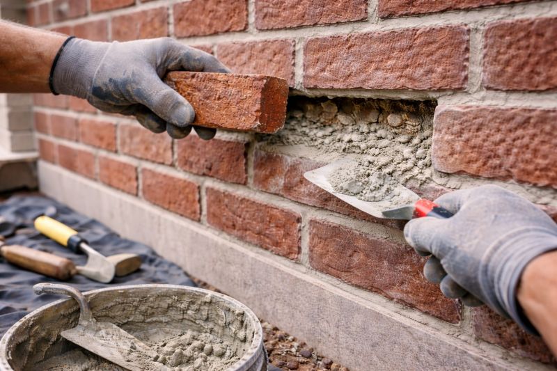 Brick Stairs Repair in Denton, TX
