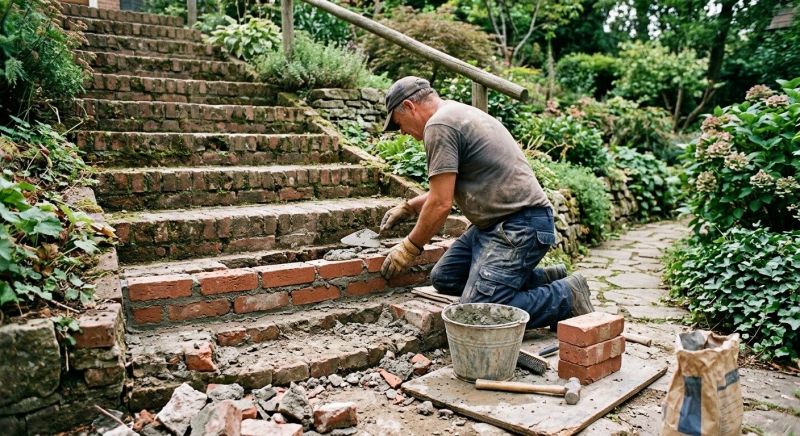 Brick Stairs Repair in Euless, TX
