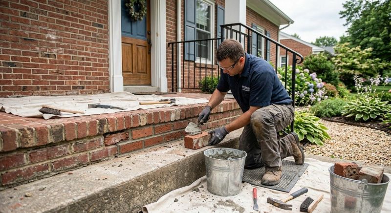Brick Stairs Repair in Fort Worth, TX