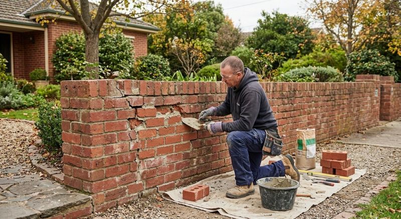 Brick Wall Repair in Bedford, TX