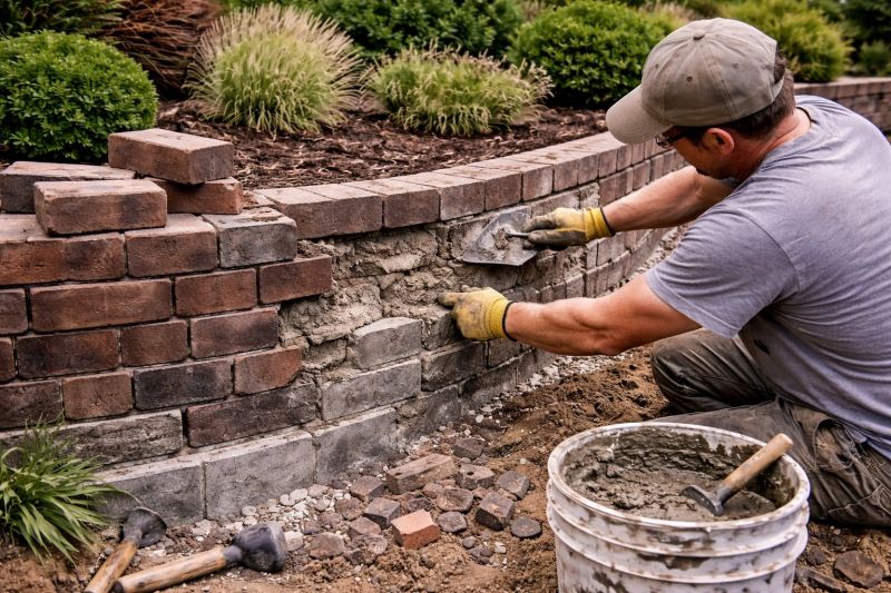 Brick Wall Repair in Irving, TX