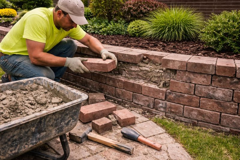 Brick Wall Repair in Roanoke, TX