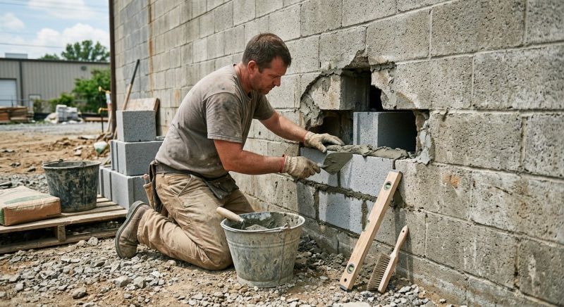 Concrete Block Repair in Keller, TX