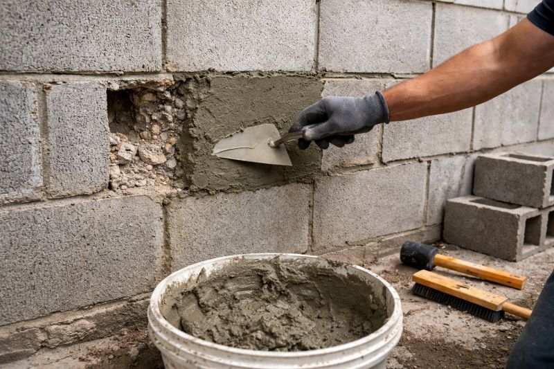 Concrete Block Repair in Ponder, TX