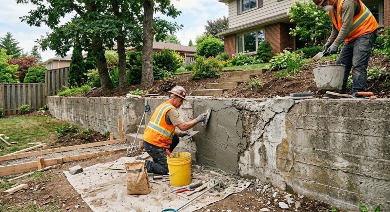 Retaining Wall Repair in Mansfield, TX