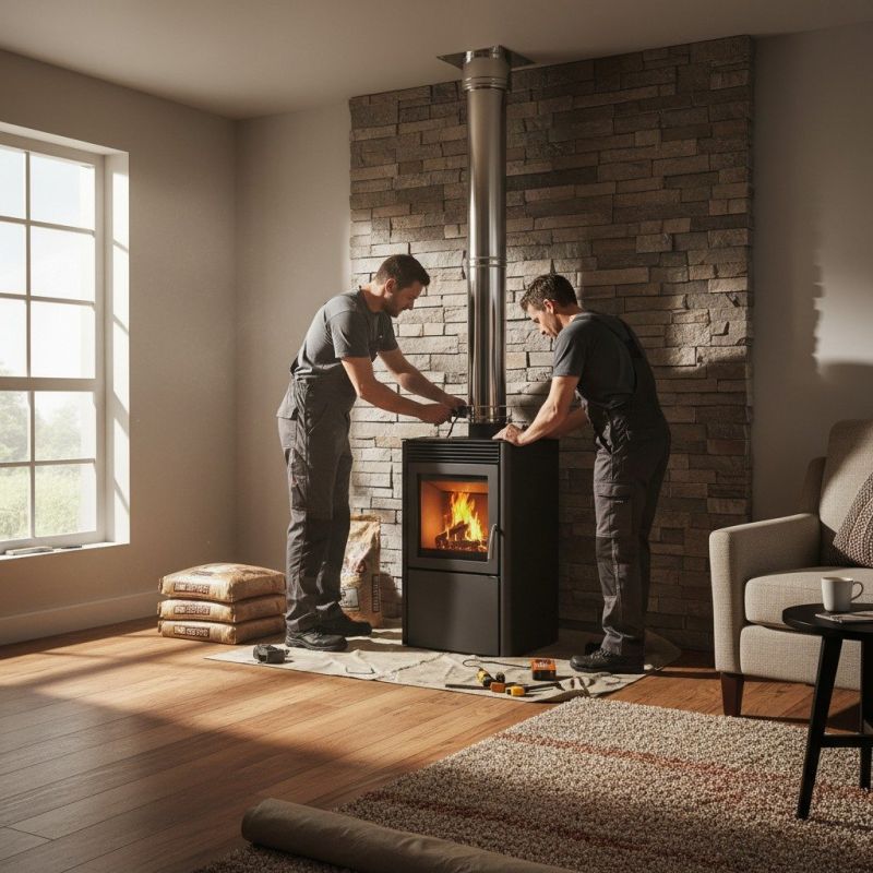 Stone Chimney Installation in Haltom City, TX