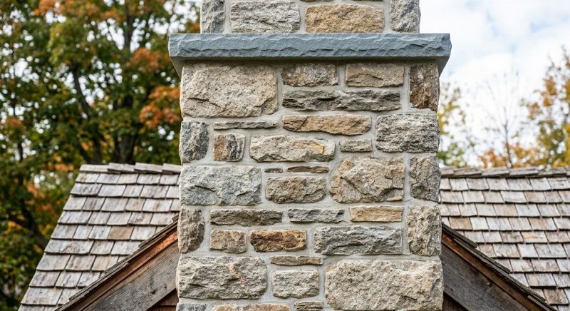 Stone Chimney Installation in Keller, TX