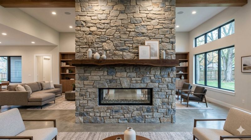 Stone Chimney Installation in North Richland Hills, TX