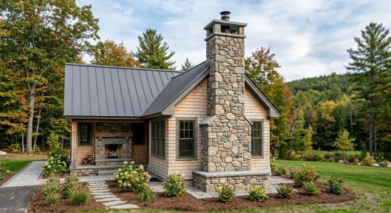 Stone Chimney Installation in Ponder, TX