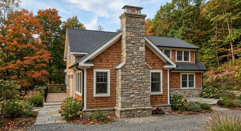 Stone Chimney Installation in Roanoke, TX