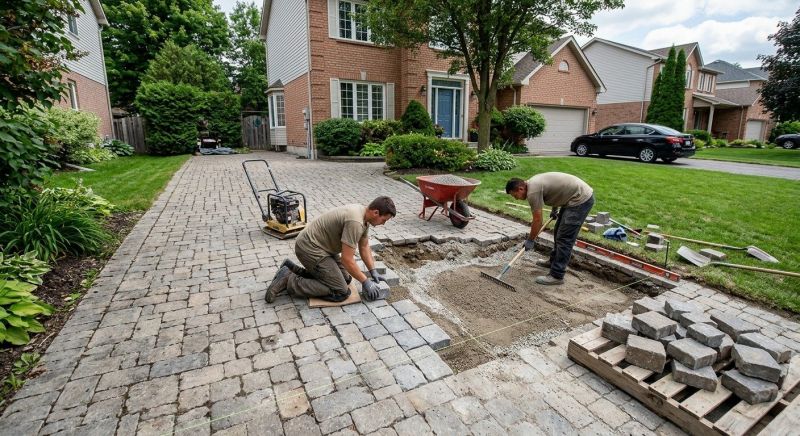 Stone Driveway Repair in Keller, TX