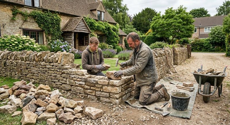 Stone Wall Repair in The Colony, TX